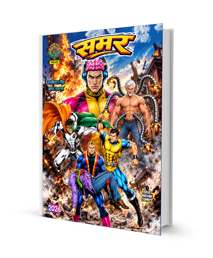 Samar Super Commando Dhruv Tiranga and Totan fan made comic PDF in Hindi free Download